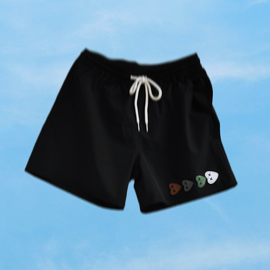 Love Is Good Shorts in Black