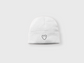 Heart Beanie in White